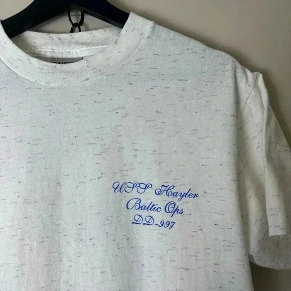 Vintage USS Hayler Battle Ops DD-997 Ship T-shirt Medium - Picture 4 of 5